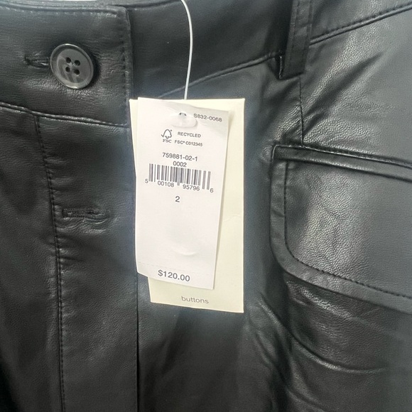 Banana Republic NWT Vegan Leather Midi Skirt (2) - Picture 7 of 12